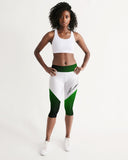 Desgraded Green Women's Mid-Rise Capri LMG