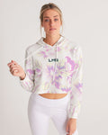 Modelo Flowers Women's Cropped Hoodie