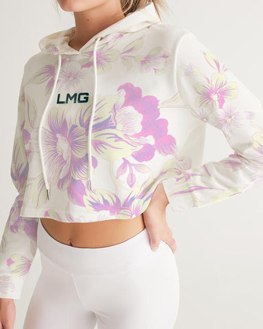 Modelo Flowers Women's Cropped Hoodie