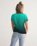 Desgraded AQUA Women's V-Neck Tee LMG