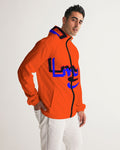 Orange flurs Men's Windbreaker