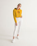 Orange Women's Cropped Hoodie