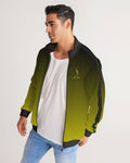 Desgraded Gold-Black Men's Stripe-Sleeve Track Jacket