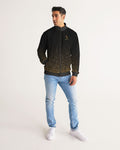 Men's Stripe-Sleeve Track Jacket Black-Gold