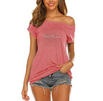 Women's Off The Shoulder Short-sleeve Top