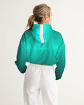 Desgraded AQUA Women's Cropped Windbreaker LMG