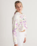 Modelo Flowers Women's Cropped Hoodie