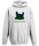 College Hoodie LMG, Model Respect the animal