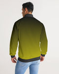 Desgraded Gold-Black Men's Stripe-Sleeve Track Jacket