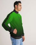 Desgraded Green-Black Men's Stripe-Sleeve Track Jacket LMG