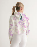 Modelo Flowers Women's Cropped Hoodie