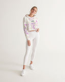 Modelo Flowers Women's Cropped Hoodie