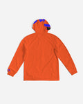 Orange flurs Men's Windbreaker