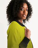 Desgraded Yellow-Black Women's Bomber Jacket LMG