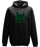 College Hoodie LMG, Model Respect the animal