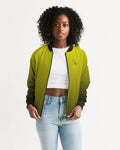 Desgraded Yellow-Black Women's Bomber Jacket LMG