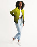 Desgraded Yellow-Black Women's Bomber Jacket LMG