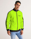 Fluorescent Men's Stripe-Sleeve Track Jacket