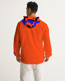 Orange flurs Men's Windbreaker