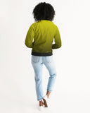 Desgraded Yellow-Black Women's Bomber Jacket LMG