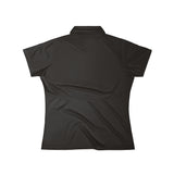 Women's Polo Shirt LMG, Model Black-Flust