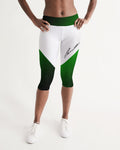 Desgraded Green Women's Mid-Rise Capri LMG