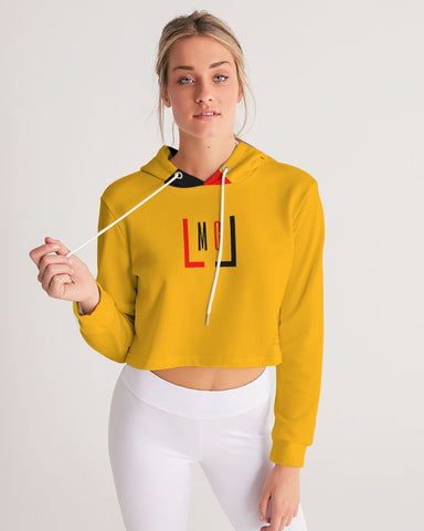 Orange Women's Cropped Hoodie