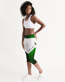 Desgraded Green Women's Mid-Rise Capri LMG