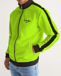 Fluorescent Men's Stripe-Sleeve Track Jacket