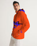 Orange flurs Men's Windbreaker