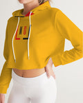 Orange Women's Cropped Hoodie