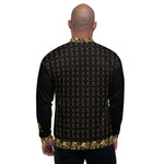 Chaqueta bomber unisex LMG, Arabic-Black&Gold