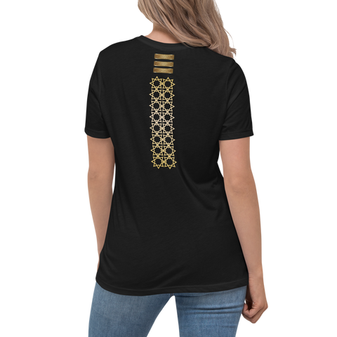 Camiseta suelta mujer LMG, Modelo Arabic-Gold