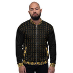 Chaqueta bomber unisex LMG, Arabic-Black&Gold