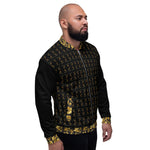 Chaqueta bomber unisex LMG, Arabic-Black&Gold