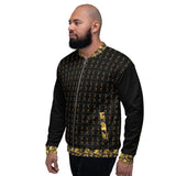 Chaqueta bomber unisex LMG, Arabic-Black&Gold