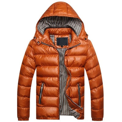 NEW 2020 LMG..Men Jacket Fashion Cotton Thermal Thick Parkas Male